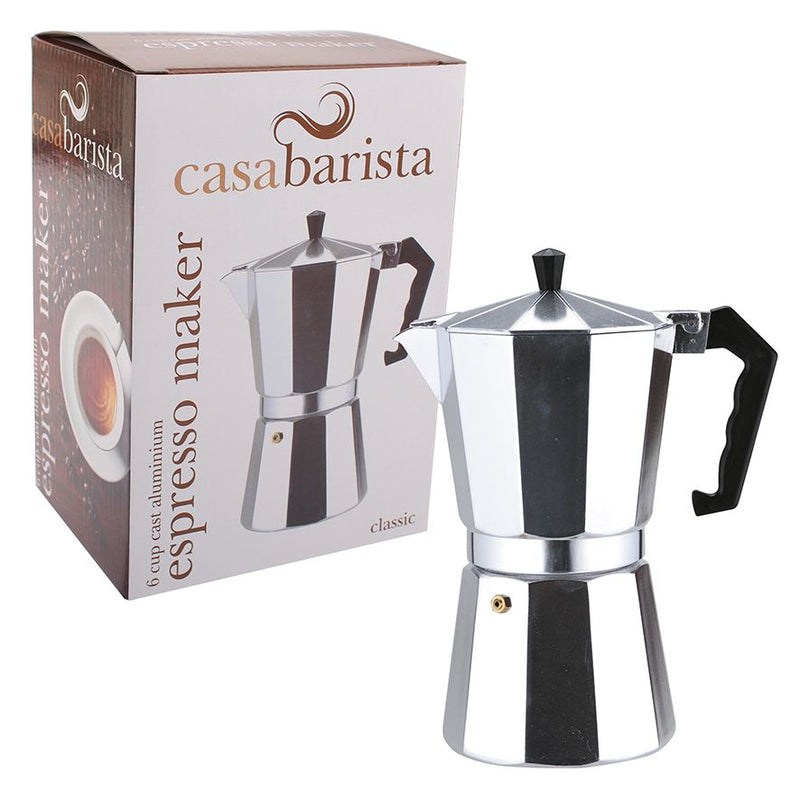 Casa Barista Aluminium Espresso Maker - 6 Cup
