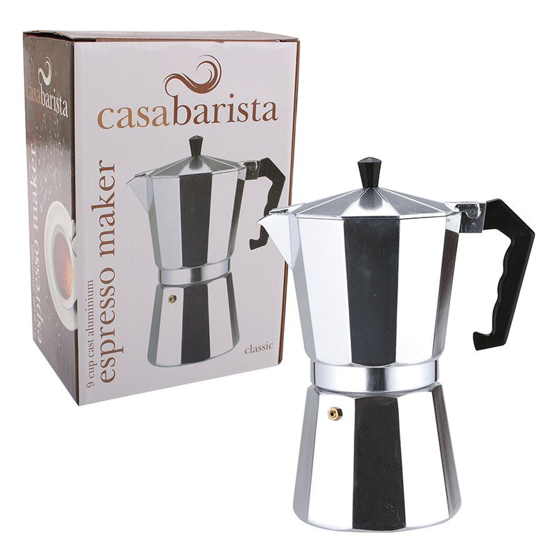 Casa Barista Classic Aluminium Espresso Maker - 9 Cup