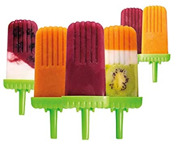 Appetito Groovy Ice Pop Mould 6pc Set - Green