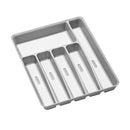 Madesmart® 6 Compartment Cutlery Tray 39x32.6x5cm - Soft Grey
