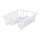 Plastic Wire Small Dish Drainer 35.5x32x13cm - White - D.Line