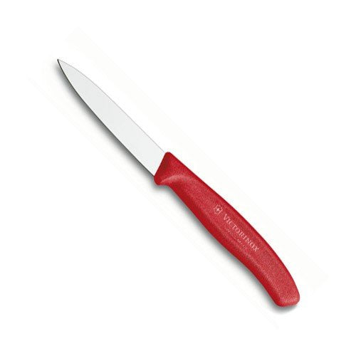 Victorinox Paring Knife, Pointed Tip 8cm - Red