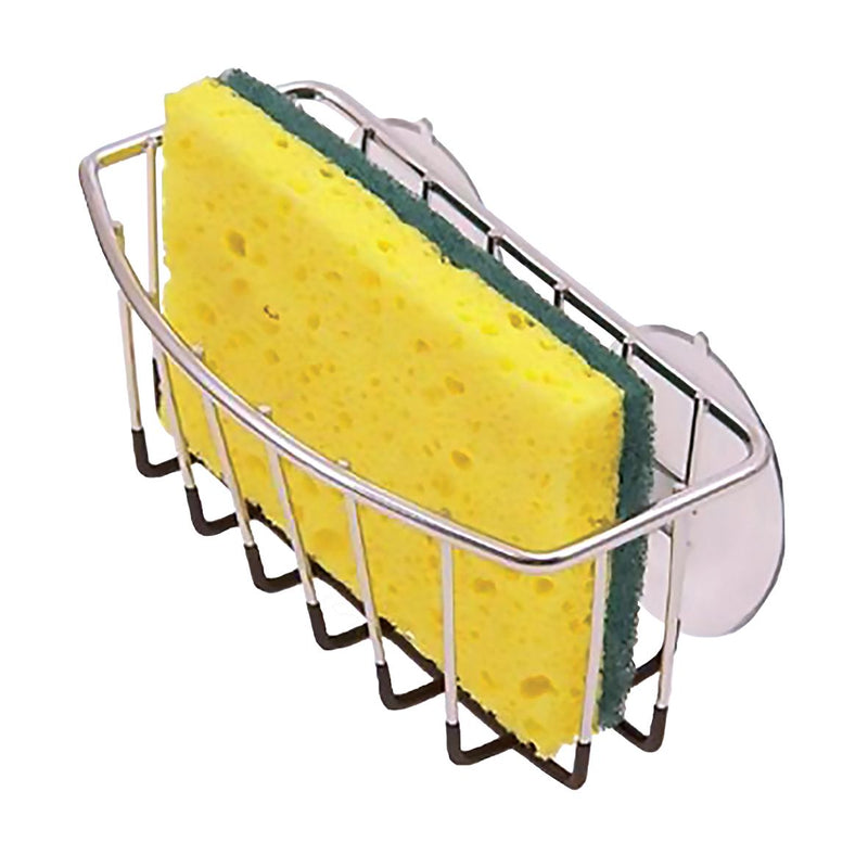 Sponge Caddy Chrome With Suction Cups - Black - D.LIne