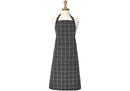Ladelle Eco Recycled Cotton Check Apron 70x89cm - Charcoal