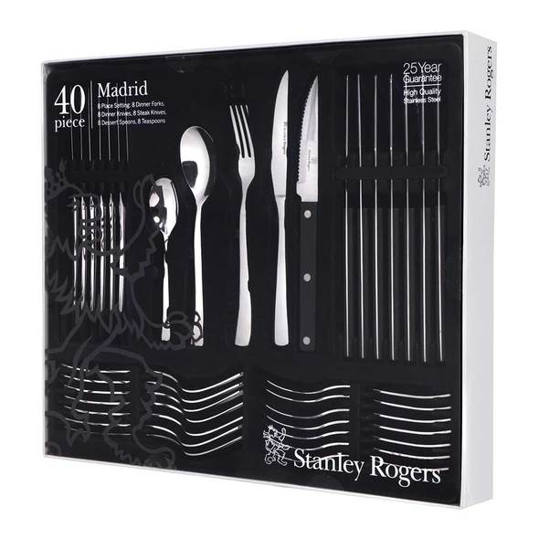 Stanley Rogers Madrid Cutlery Set - 40pc