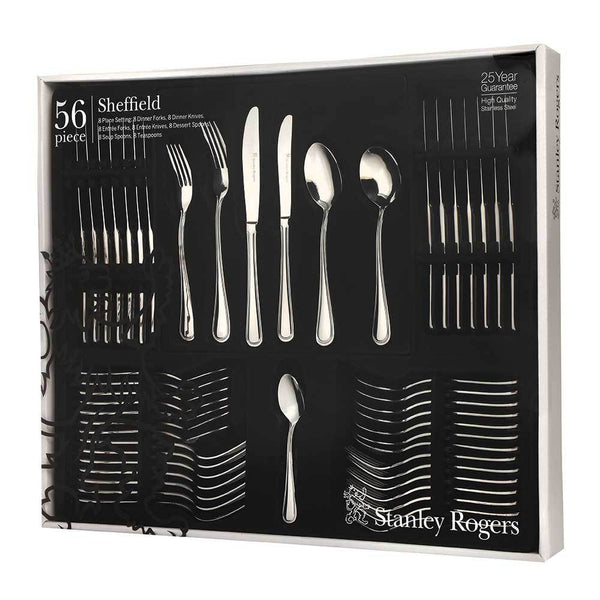 Stanley Rogers Sheffield Cutlery Set - 56pc