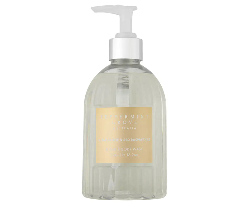 Peppermint Grove Australia Hand & Body Wash 500ml - Champagne & Red Raspberries