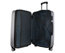 Pierre Cardin Hard Shell 4 Wheel Suitcase - Medium - Silver - Expandable - Lightweight