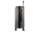 Pierre Cardin Hard Shell 4 Wheel Suitcase - Medium - Silver - Expandable - Lightweight