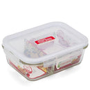 Lock & Lock Euro Glass Borosilicate Heat Resistant Glass Rectangular Container With Divider - 950ml