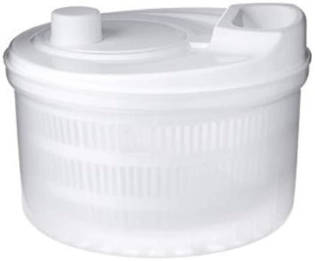 Cuisena Salad Spinner With Flow Through Design - Clear Plastic