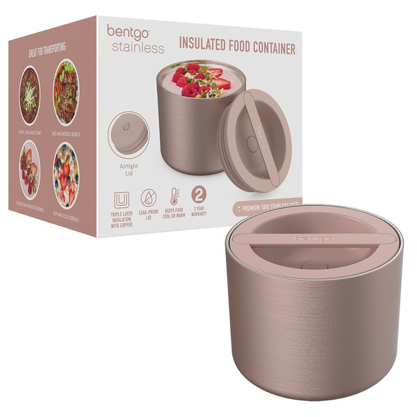Bentgo® Stainless Steel Insulated Food Container 560ml - Rose Gold