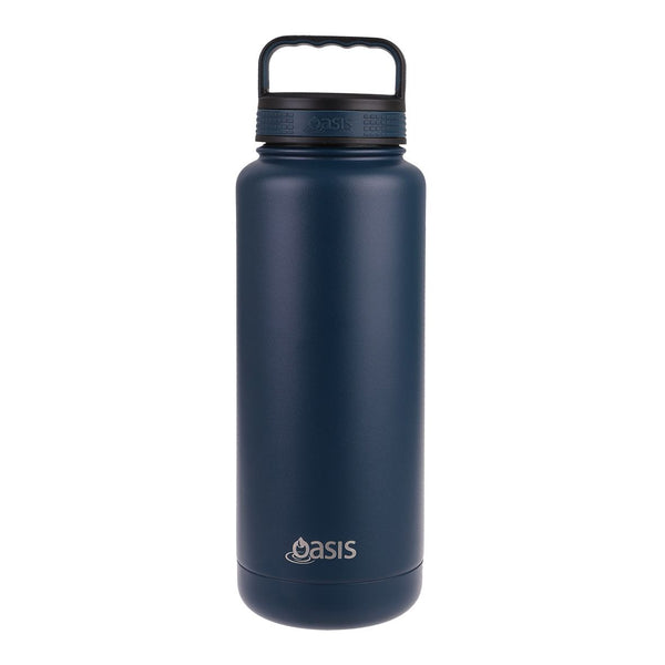 Oasis Stainless Steel Double Wall Insulated Titan Bottle 1.2L - Navy