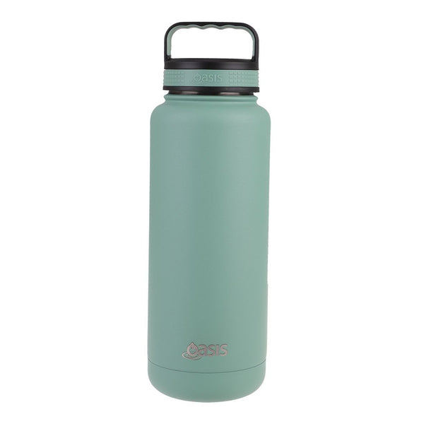 Oasis Stainless Steel Double Wall Insulated Titan Bottle 1.2L - Sage Green