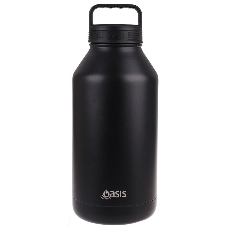 Oasis Stainless Steel Double Wall Insulated Titan Bottle 1.9L - Black