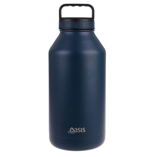 Oasis Stainless Steel Double Wall Insulated Titan Bottle 1.9L - Navy