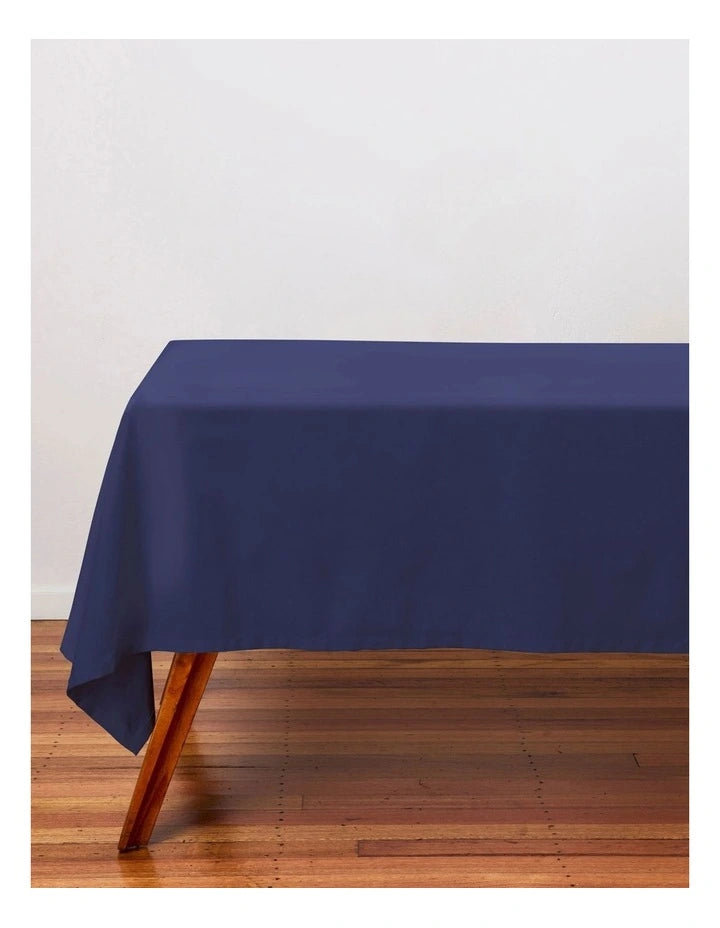 Maxwell & Williams 230x150cm Navy Cotton Classics Rectangular Tablecloth