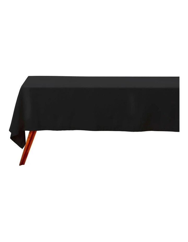 Maxwell & Williams Cotton Classics Rectangular Tablecloth 300x150cm - Black