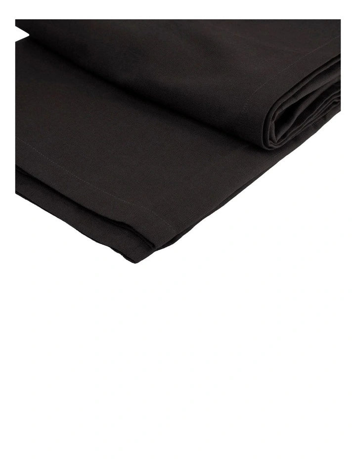 Maxwell & Williams Cotton Classics Rectangular Tablecloth 230x150cm - Black