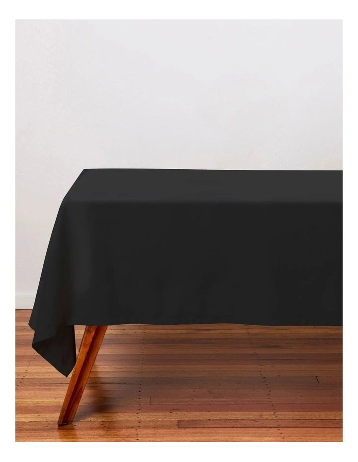 Maxwell & Williams Cotton Classics Rectangular Tablecloth 300x150cm - Black