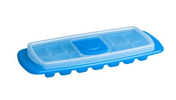 Cuisena Ice Cube Tray With Lid - Blue - 14 Cubes