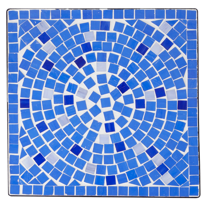 Mosaic Plant Stand - Blue - Medium 61x27cm