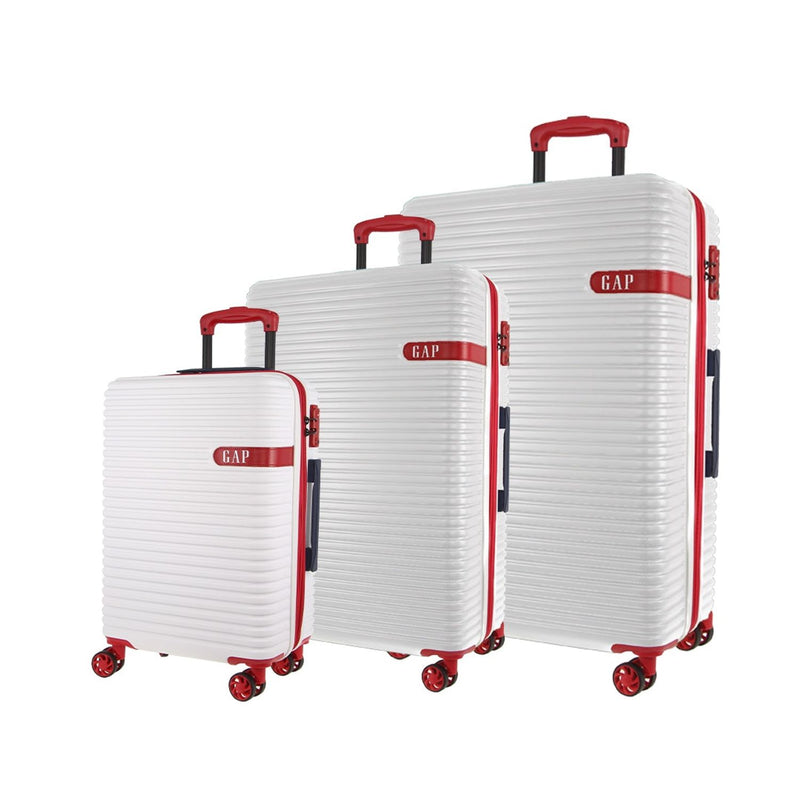 GAP 4 Wheel Hardcase Suitcase - Medium White - Expandable