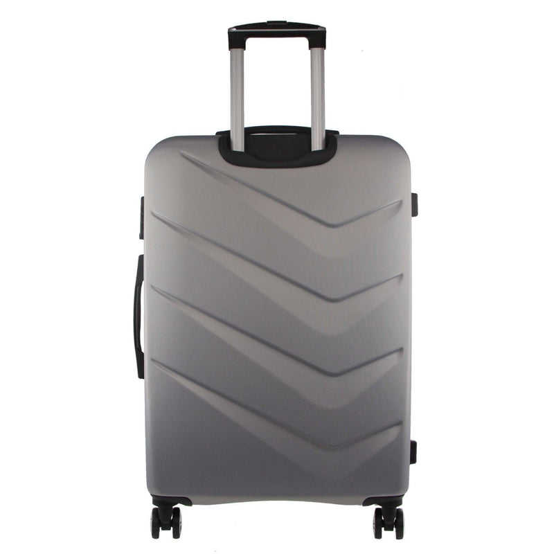 Pierre Cardin Hard Shell 4 Wheel Suitcase - Large - Silver - Expandable