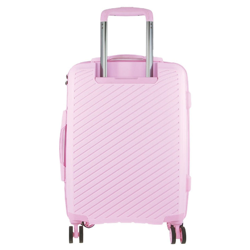 Pierre Cardin Hard Shell 4 Wheel Suitcase - Medium - Pink