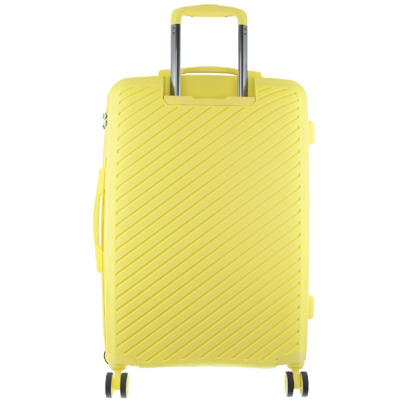 Pierre Cardin Hard Shell 4 Wheel Suitcase - Medium - Yellow