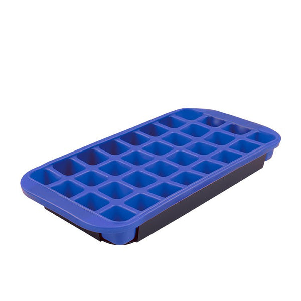 Appetito Flexible Jumbo Ice Cube Tray - Blue - 32 Cubes