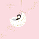 New Baby Girl - Card 15.5x15.5cm