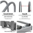 1 – 6 Bike Floor Parking Rack Instant Cycling Portable Racks Silver