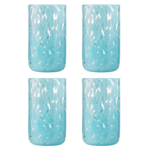 Ecology Samara Hi Ball Glasses - Set of 4 - 400ml - Blue