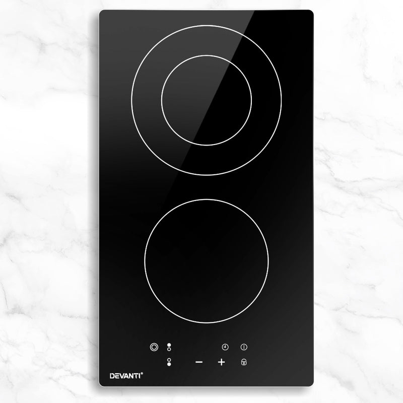 Electric Ceramic Cooktop 30cm Kitchen Cooker Cook Top Hob Touch Control 3-Zones