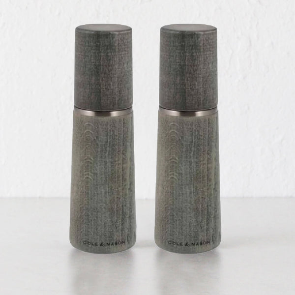 Cole ＆ Mason Oldbury Wooden Salt and Pepper Mill Set with Gift Box, Brown  by Cole ＆ Mason