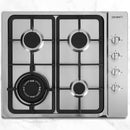 Gas Cooktop 60cm Kitchen Stove 4 Burner Cook Top NG LPG Stainless Steel Silver