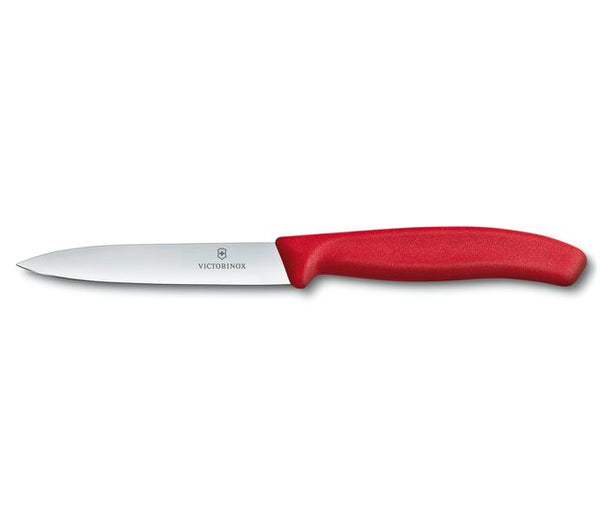 Victorinox Paring Knife Pointed Tip 10cm - Red
