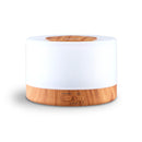 Aroma Diffuser Aromatherapy LED Night Light Air Humidifier Purifier Round Light Wood Grain 500ml Remote Control
