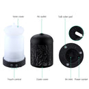 Aroma Diffuser Aromatherapy LED Night Light Iron Air Humidifier Black Forrest Pattern 100ml