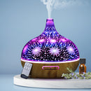 Aroma Aromatherapy Diffuser 3D LED Night Light Firework Air Humidifier Purifier 400ml Remote Control