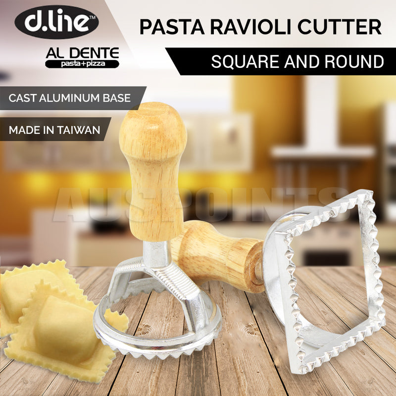 Al Dente Ravioli Cutters Square & Round - Set of 2