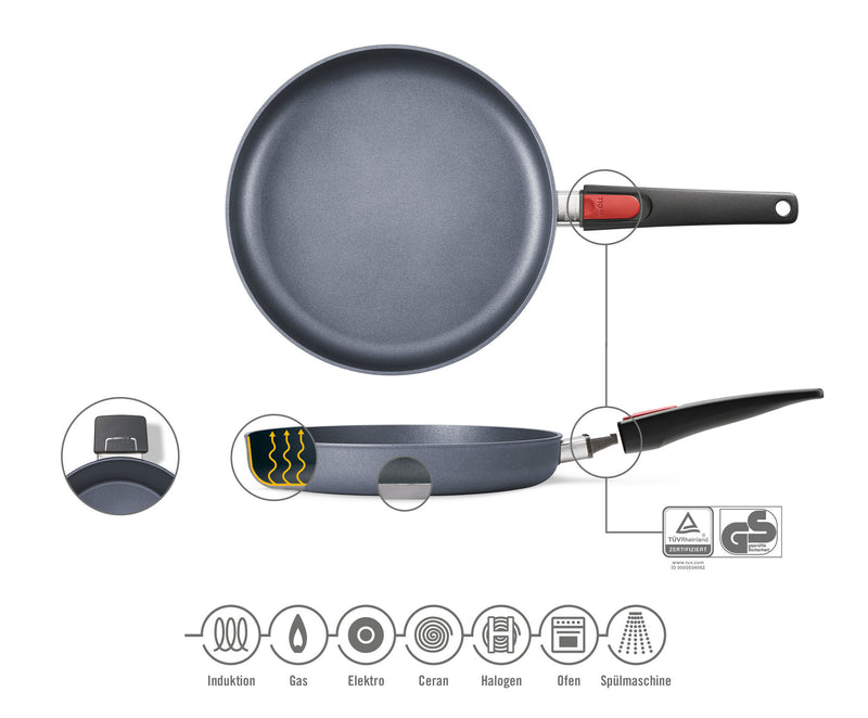 Woll Diamond Lite Detachable Handle Induction Frypan - 20cm