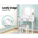 Dressing Table w/ Mirror - White
