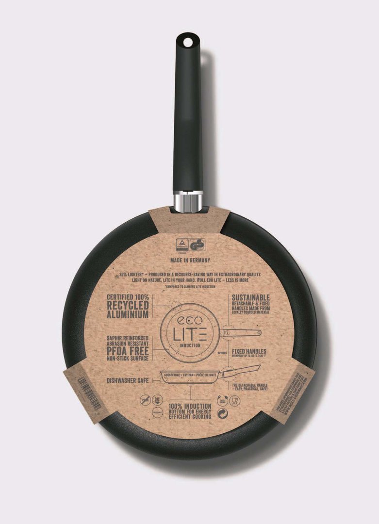 Woll Saphir Eco Lite Fixed Handle Induction Frypan - 20cm