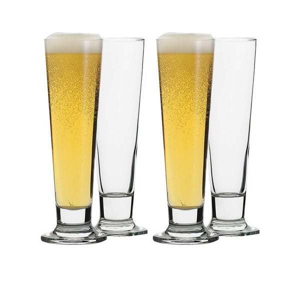 Ecology Classic Beer Pilsner Glasses - Set of 4 - 420ml
