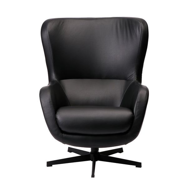 Aria Accent Swivel Chair - Black