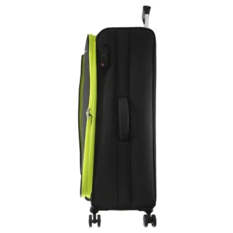 Pierre Cardin Soft Shell 4 Wheel Suitcase - Cabin - Grey