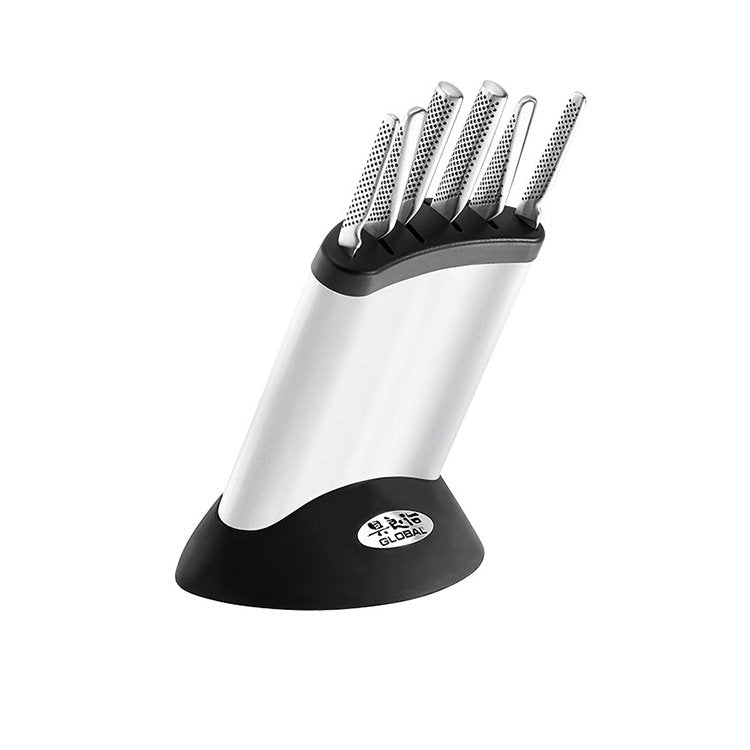 Global Synergy 7pc Knife Stainless Steel Block Set