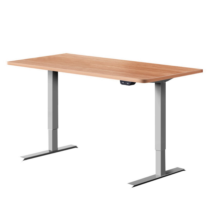 Standing Desk Height Adjustable Sit Stand Laptop Computer Table Motorised Electric Frame Riser 140cm